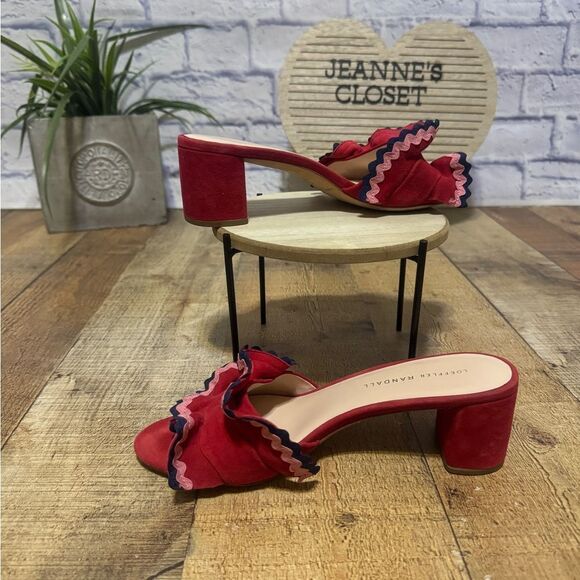 Loeffler Randal Vera Ruffle Slide Sandal - Picture 3 of 10